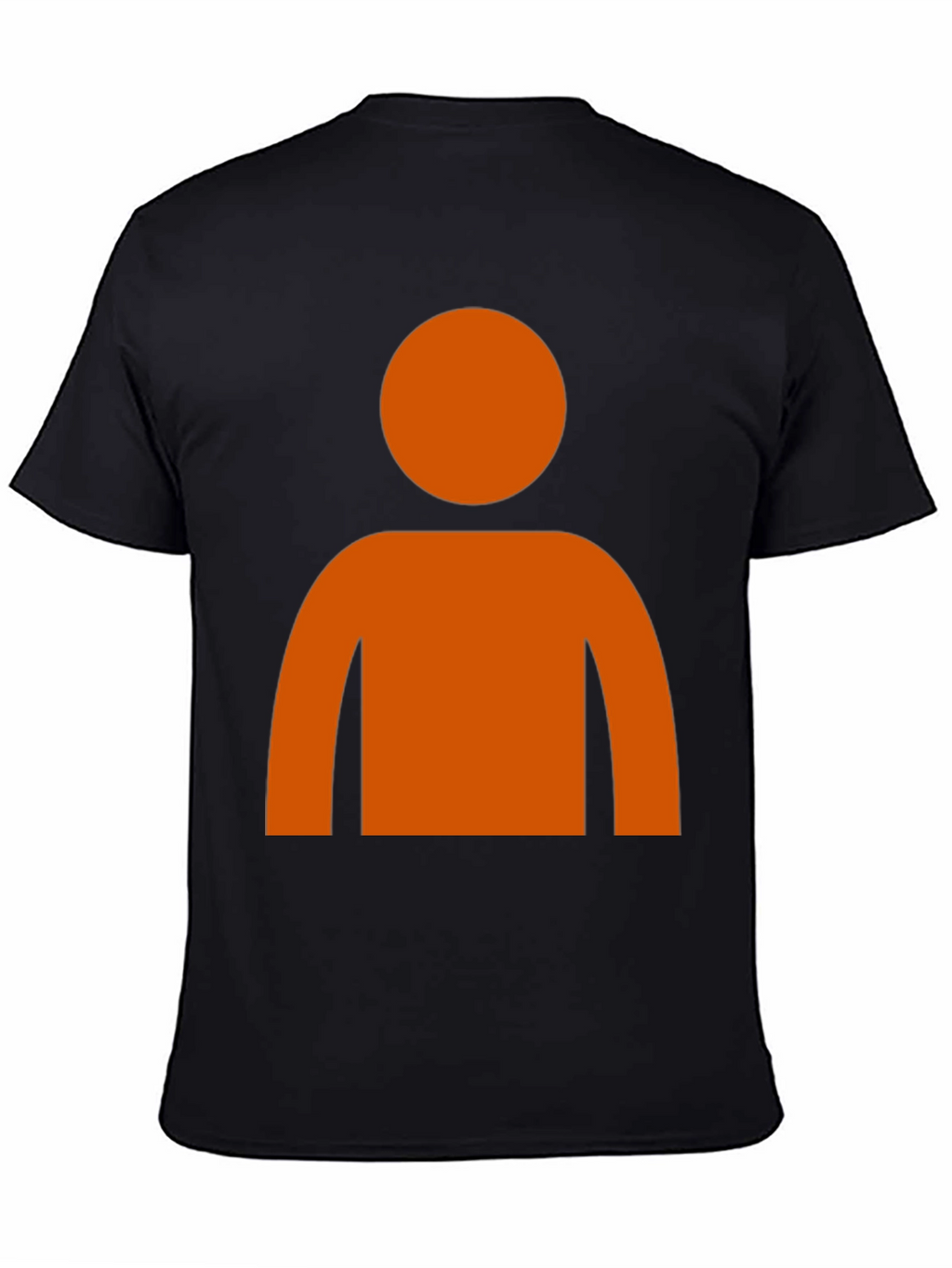 Orange Silhouette Graphic T-Shirt