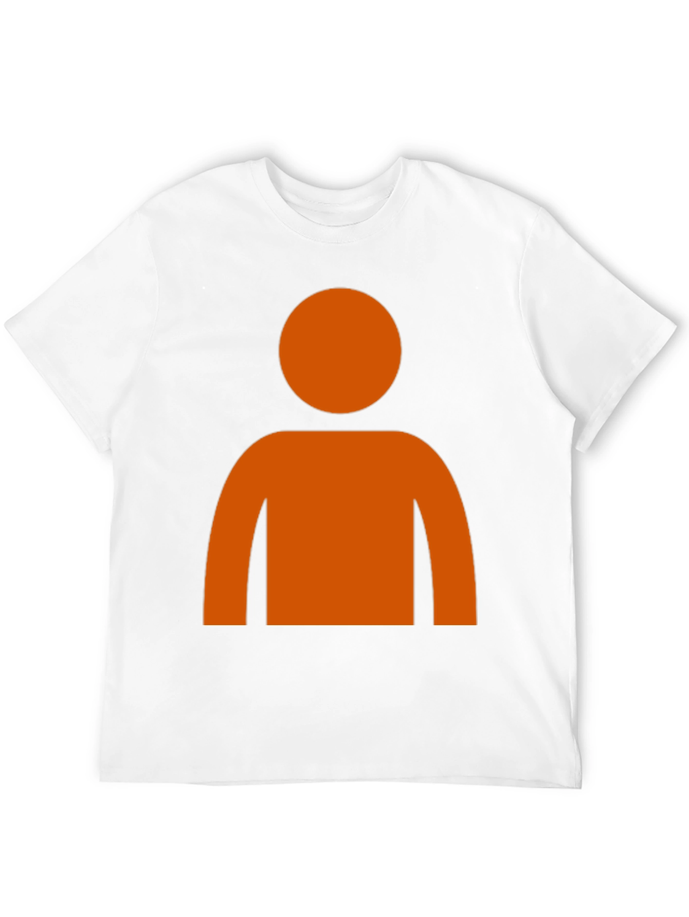 Orange Silhouette Graphic T-Shirt