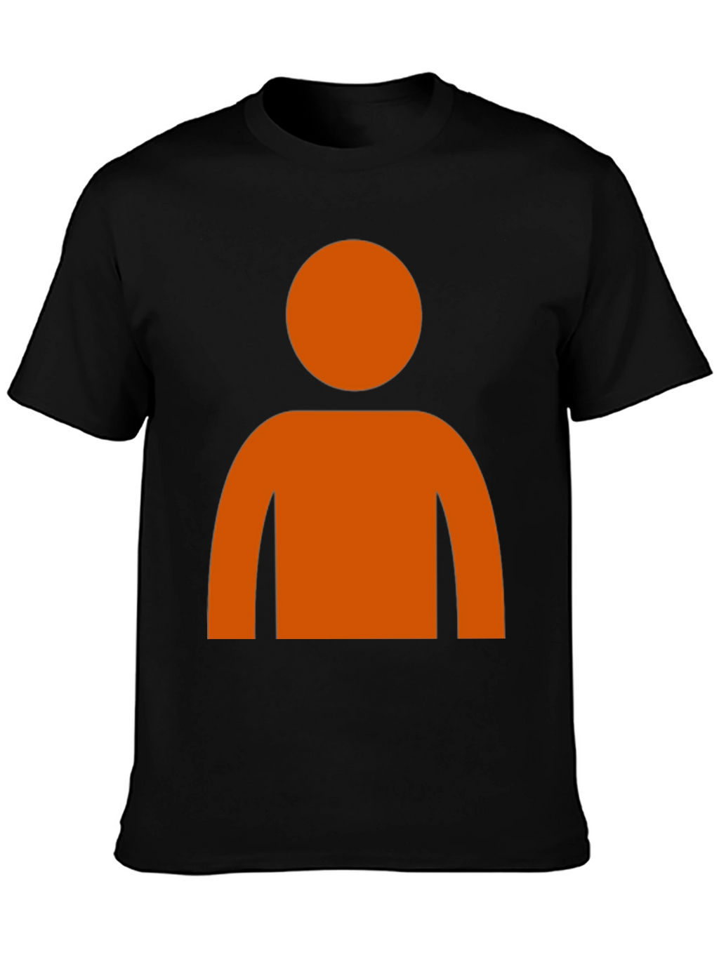 Orange Silhouette Graphic T-Shirt