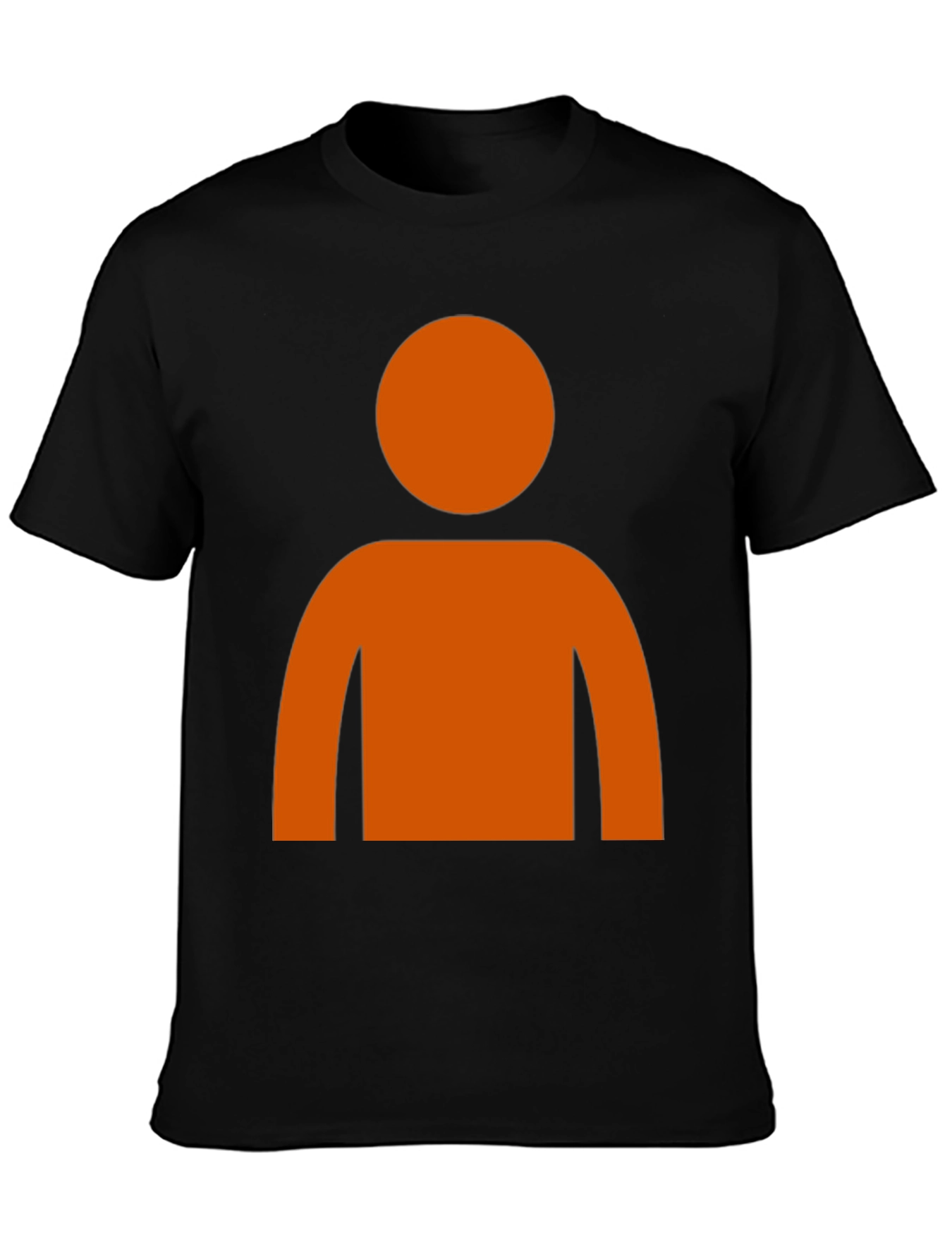 Orange Silhouette Graphic T-Shirt