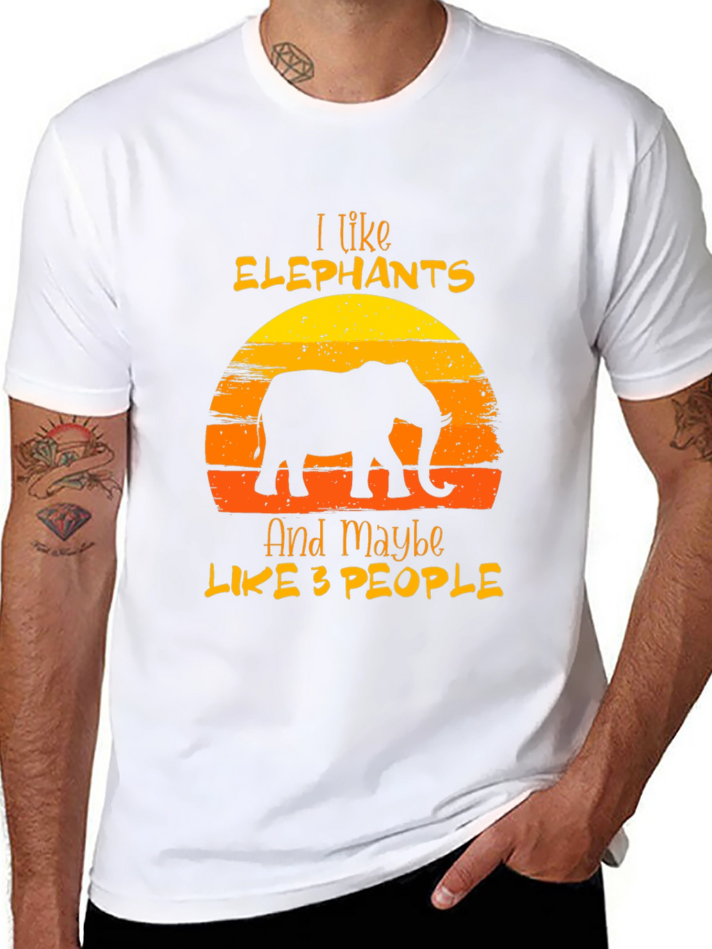 I Like Elephants T-Shirt - Funny Graphic Tee