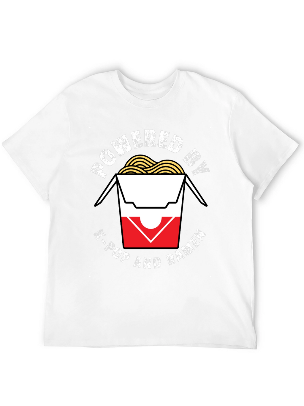 Powered by K-Pop and Ramen T-Shirt