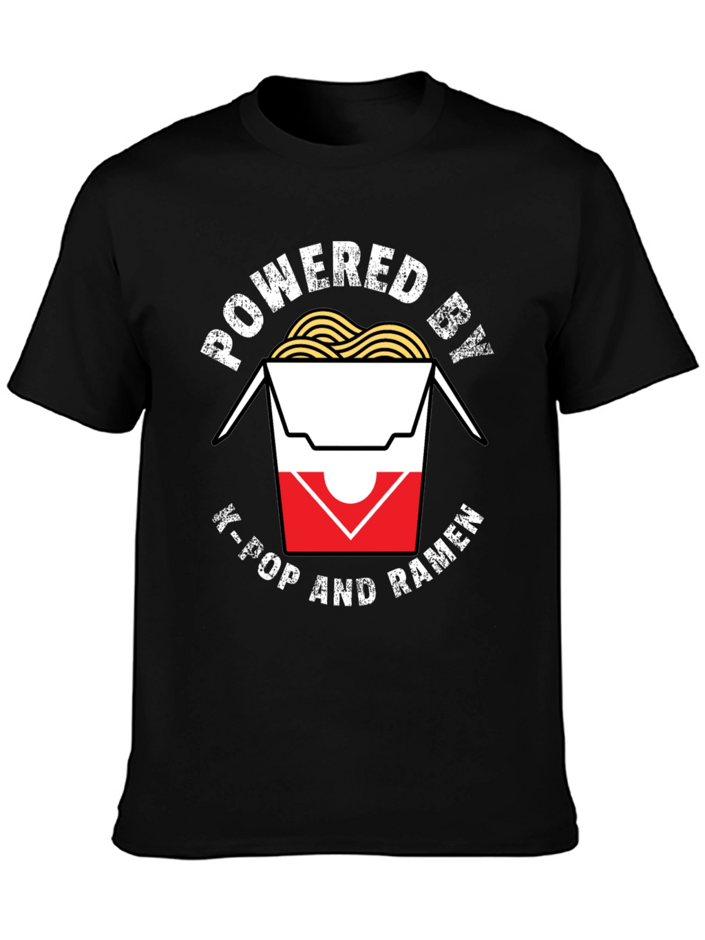 Powered by K-Pop and Ramen T-Shirt