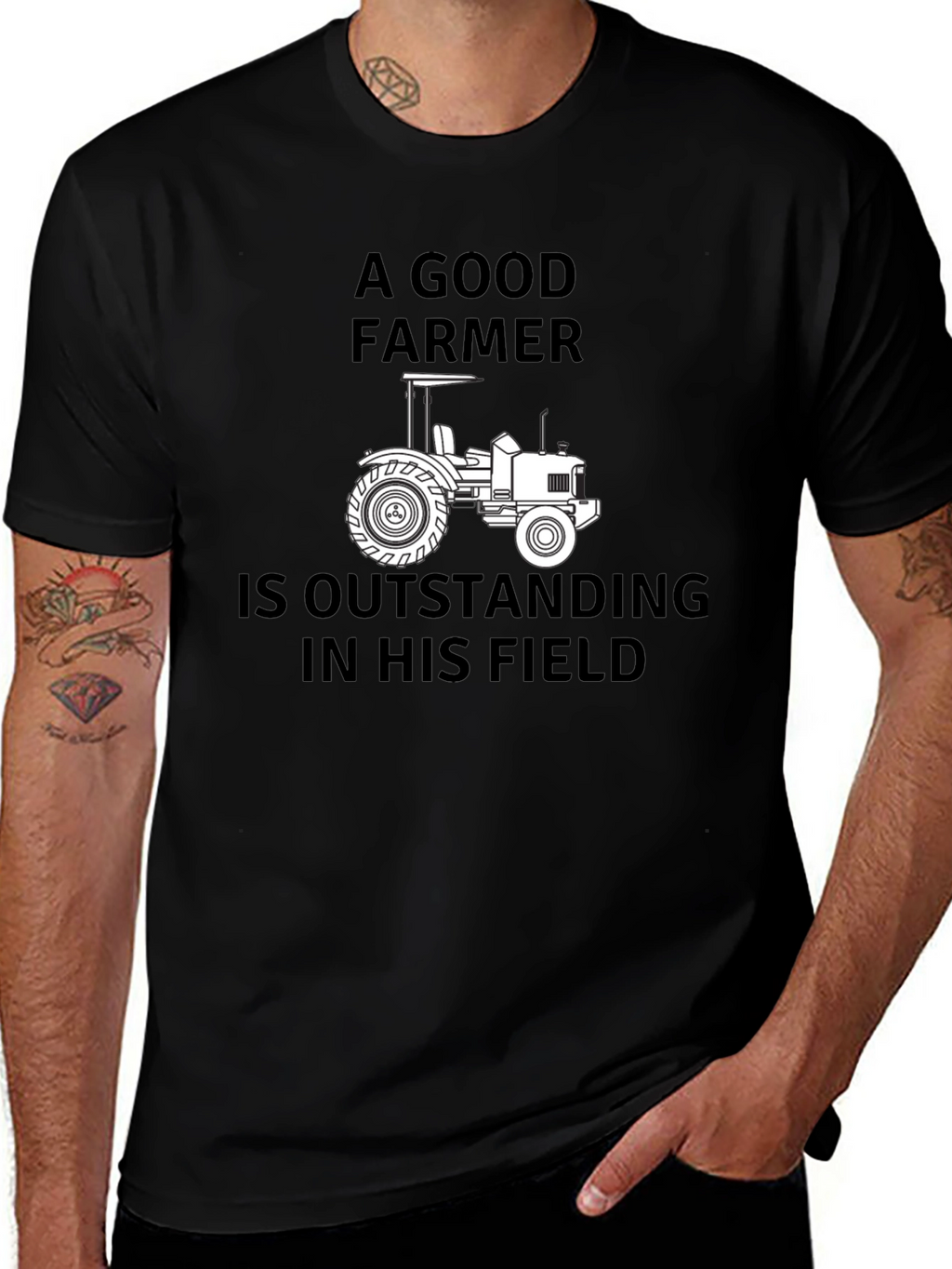 A Good Farmer T-Shirt Funny Tractor Tee
