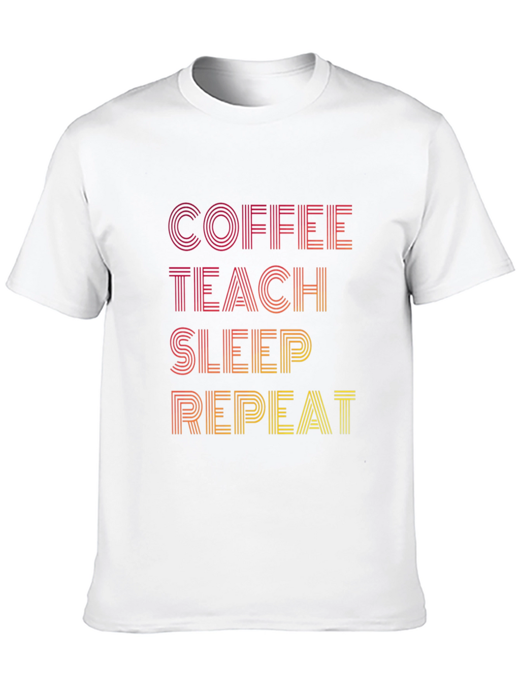 Coffee Teach Sleep Repeat Graphic Tee