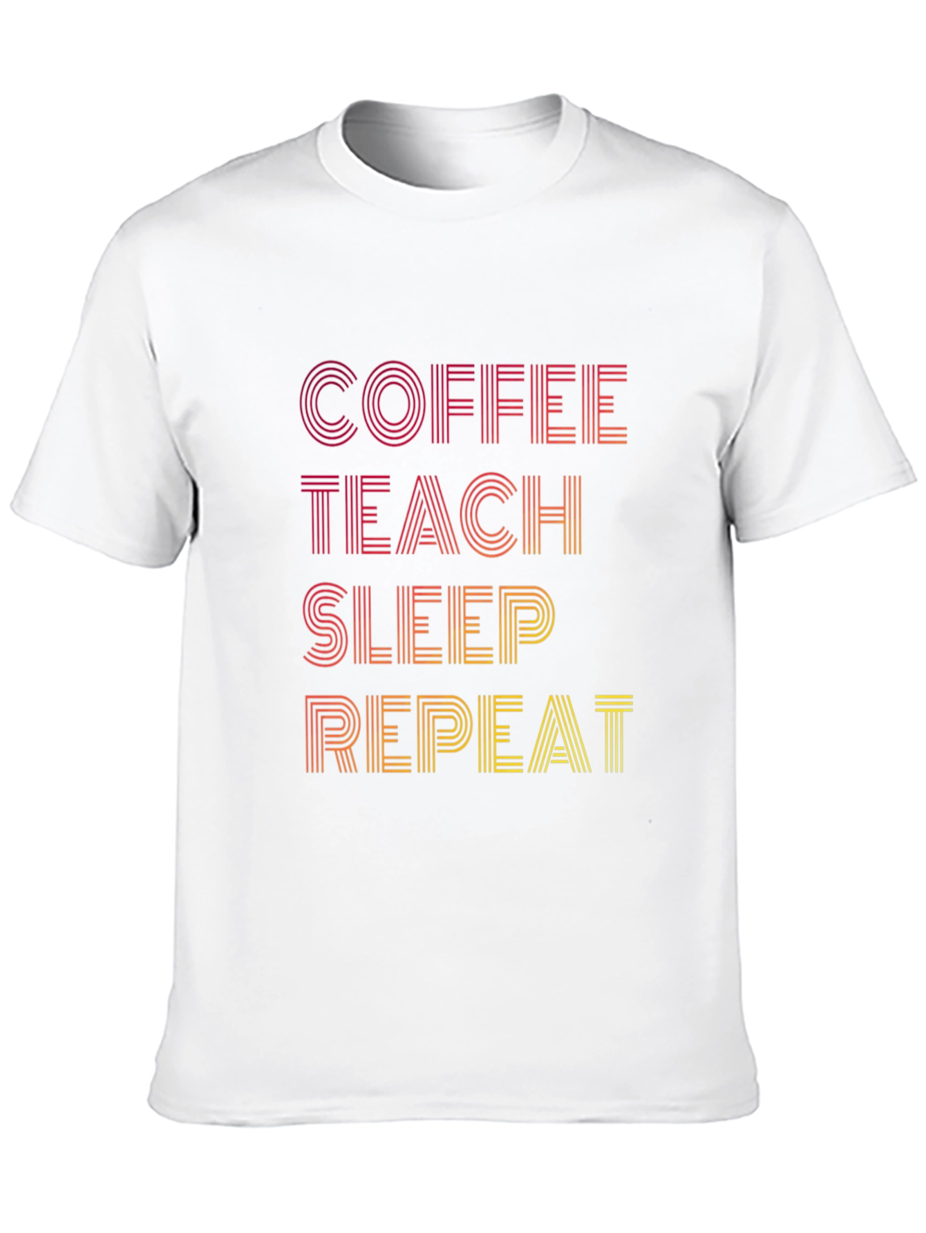 Coffee Teach Sleep Repeat Graphic Tee