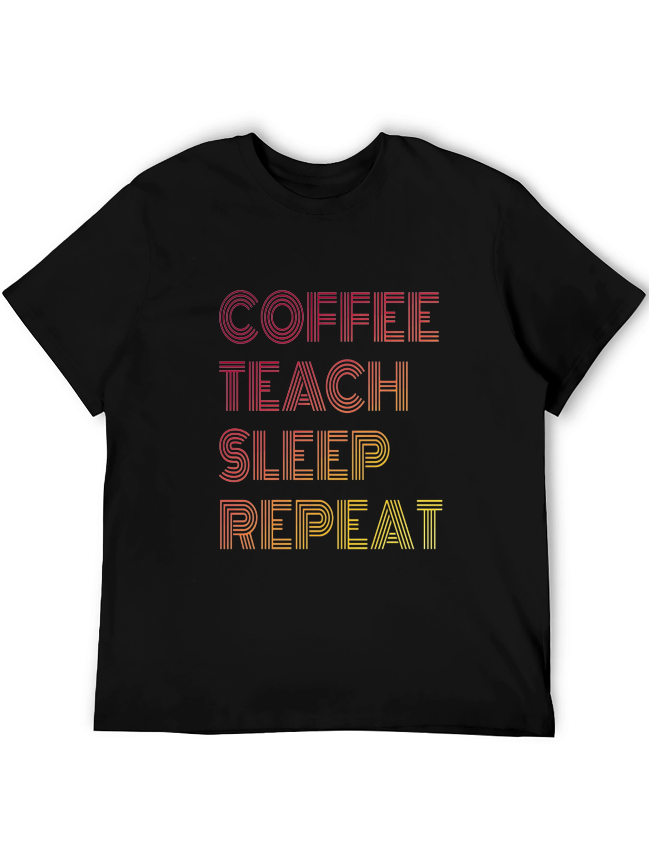 Coffee Teach Sleep Repeat Graphic Tee