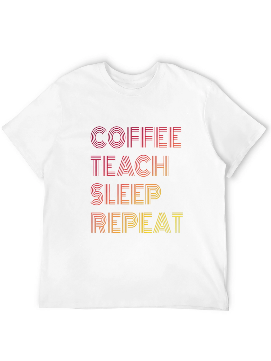 Coffee Teach Sleep Repeat Graphic Tee