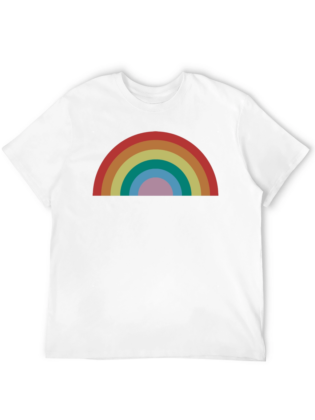 Retro Rainbow Graphic T-Shirt - Stylish and Comfortable