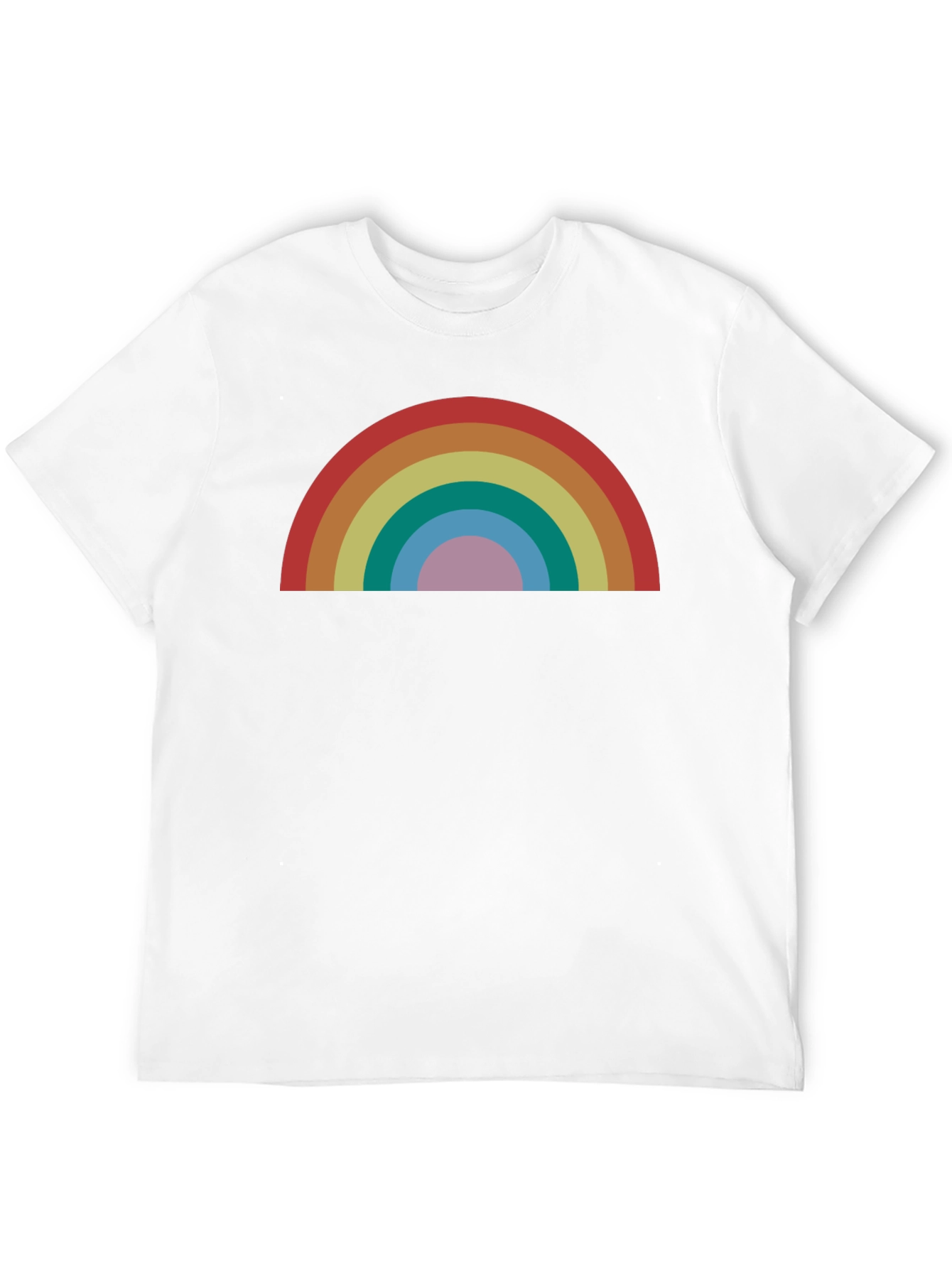 Retro Rainbow Graphic T-Shirt - Stylish and Comfortable