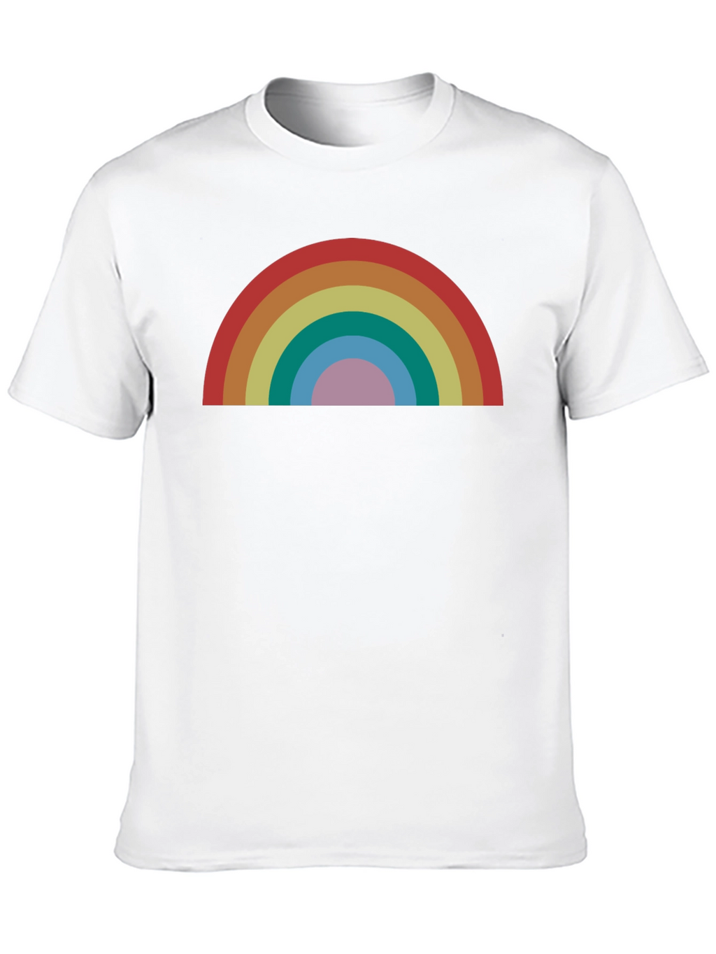 Retro Rainbow Graphic T-Shirt - Stylish and Comfortable