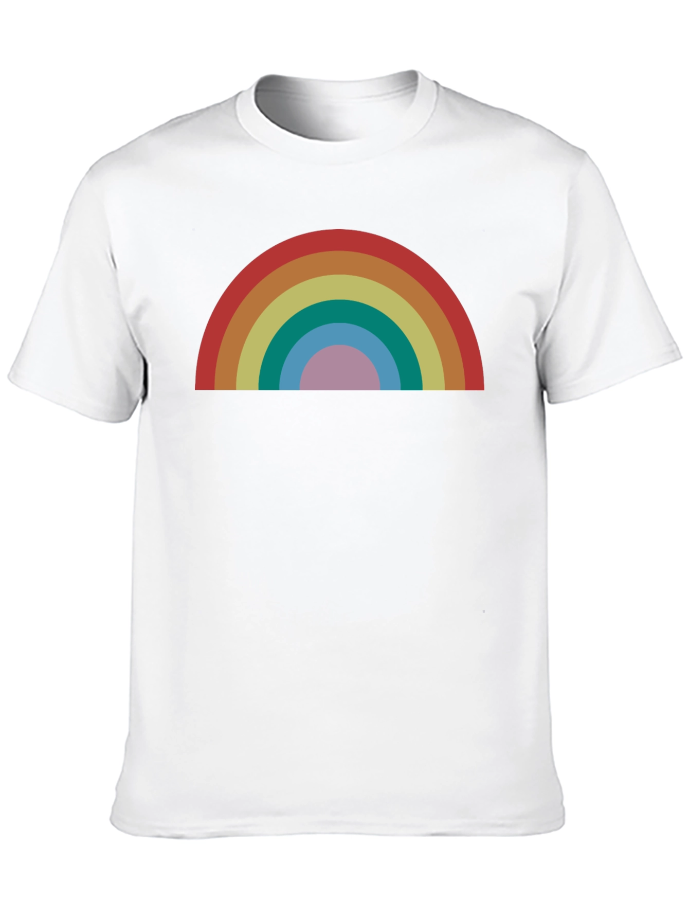 Retro Rainbow Graphic T-Shirt - Stylish and Comfortable