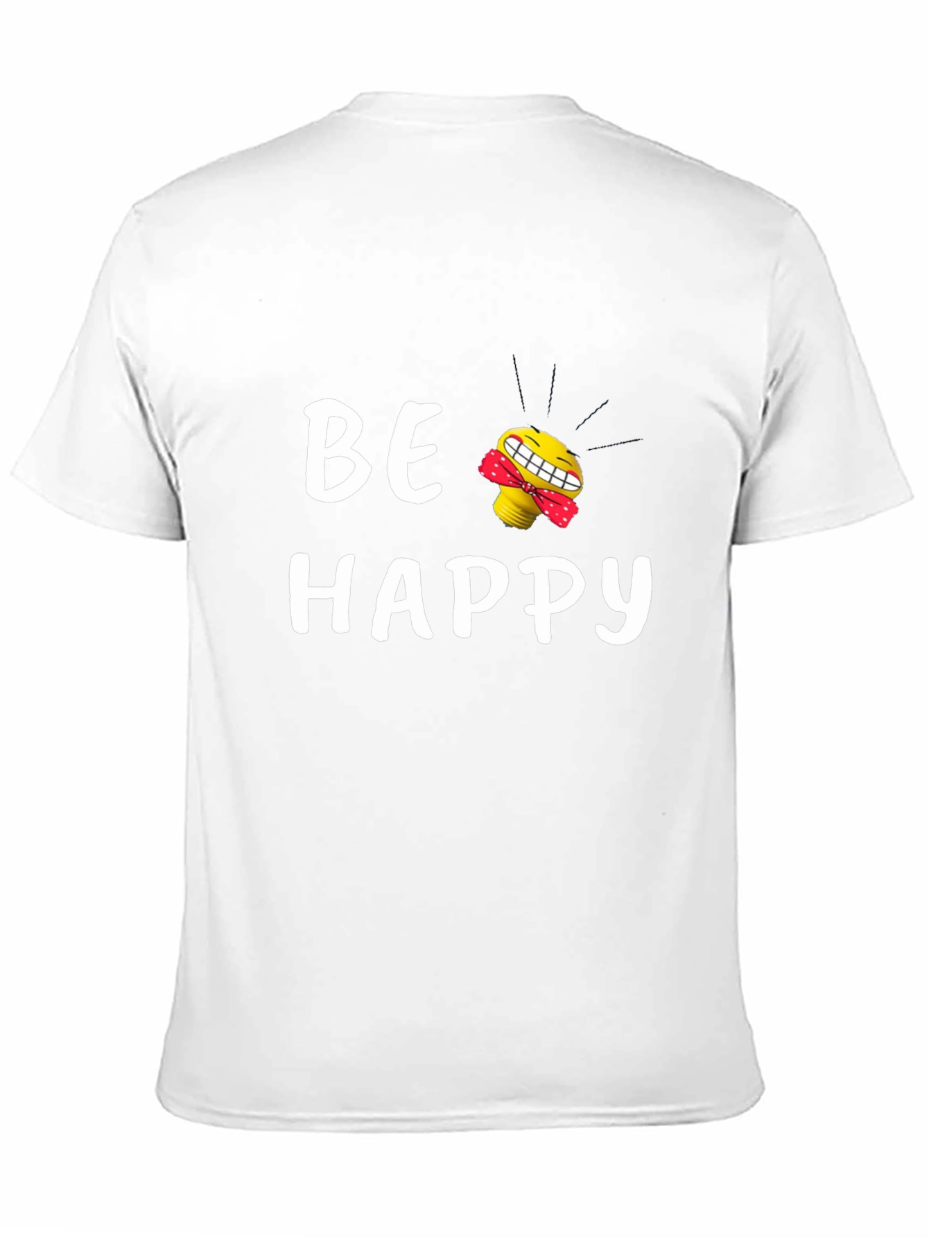 Be Happy Graphic Tee - Black T-Shirt