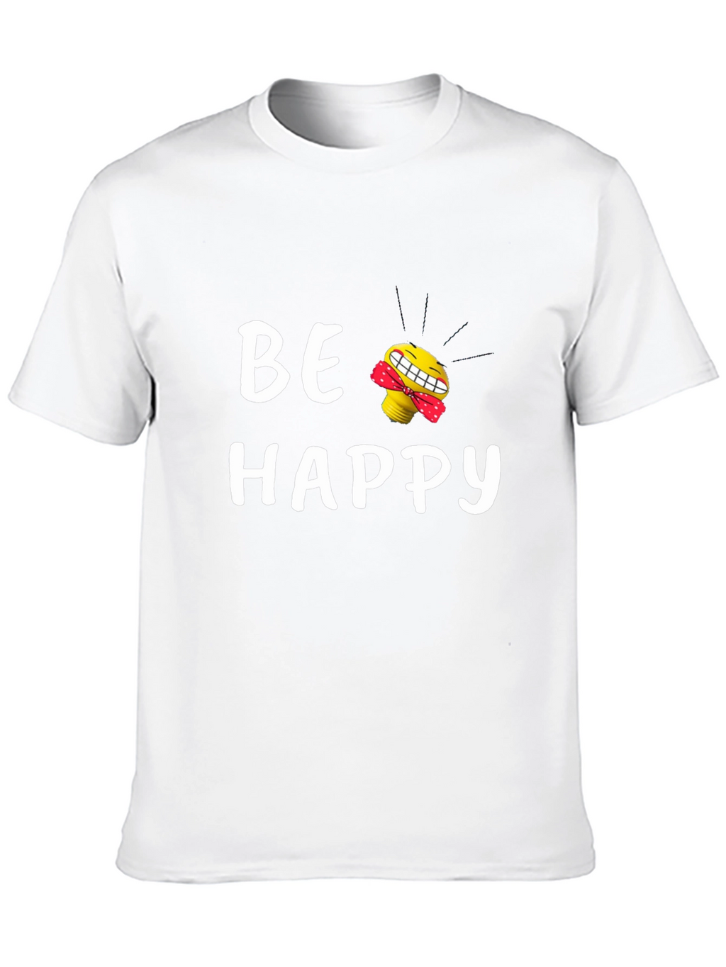 Be Happy Graphic Tee - Black T-Shirt