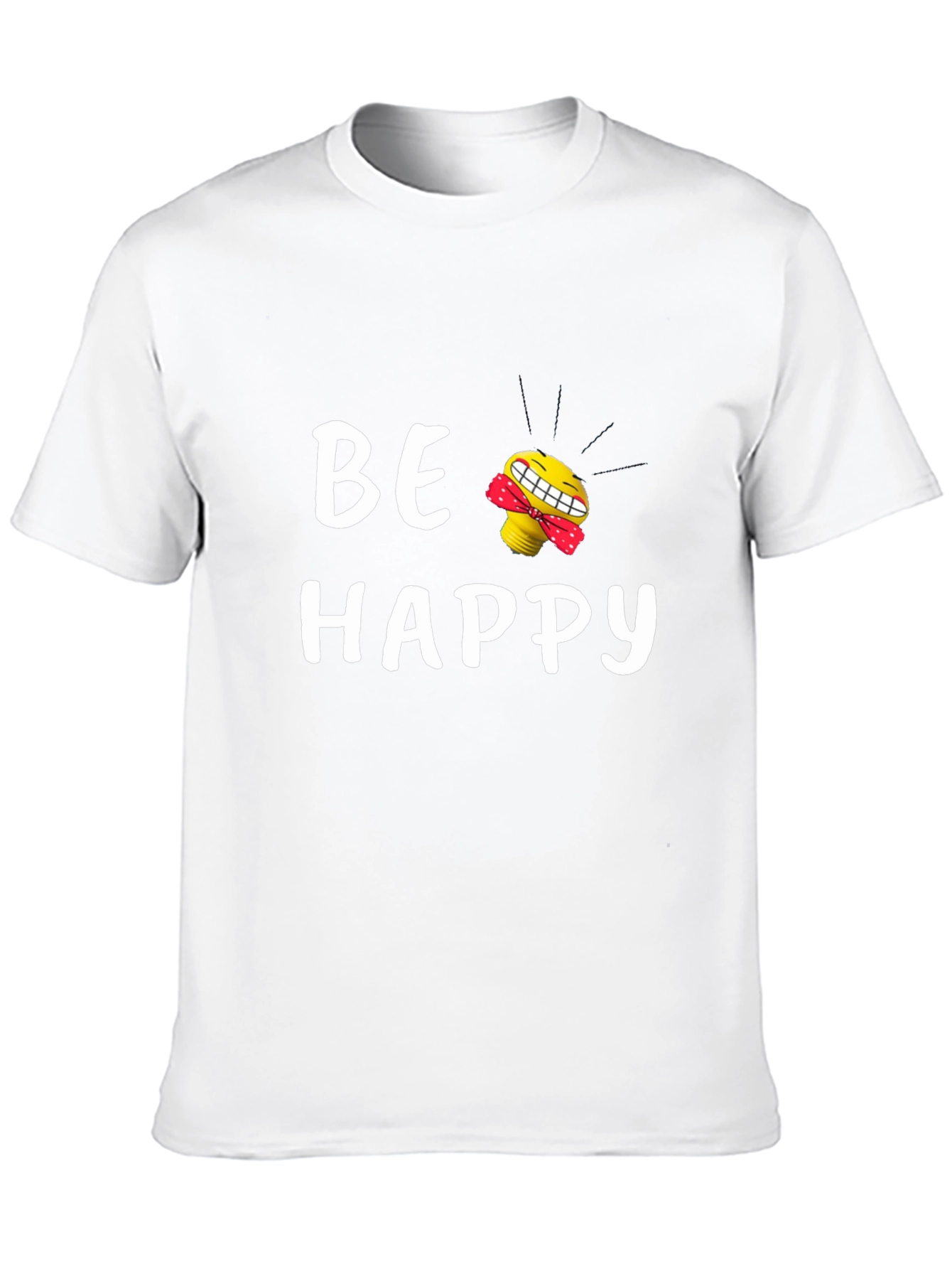 Be Happy Graphic Tee - Black T-Shirt