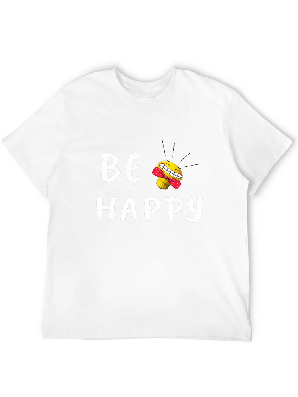 Be Happy Graphic Tee - Black T-Shirt