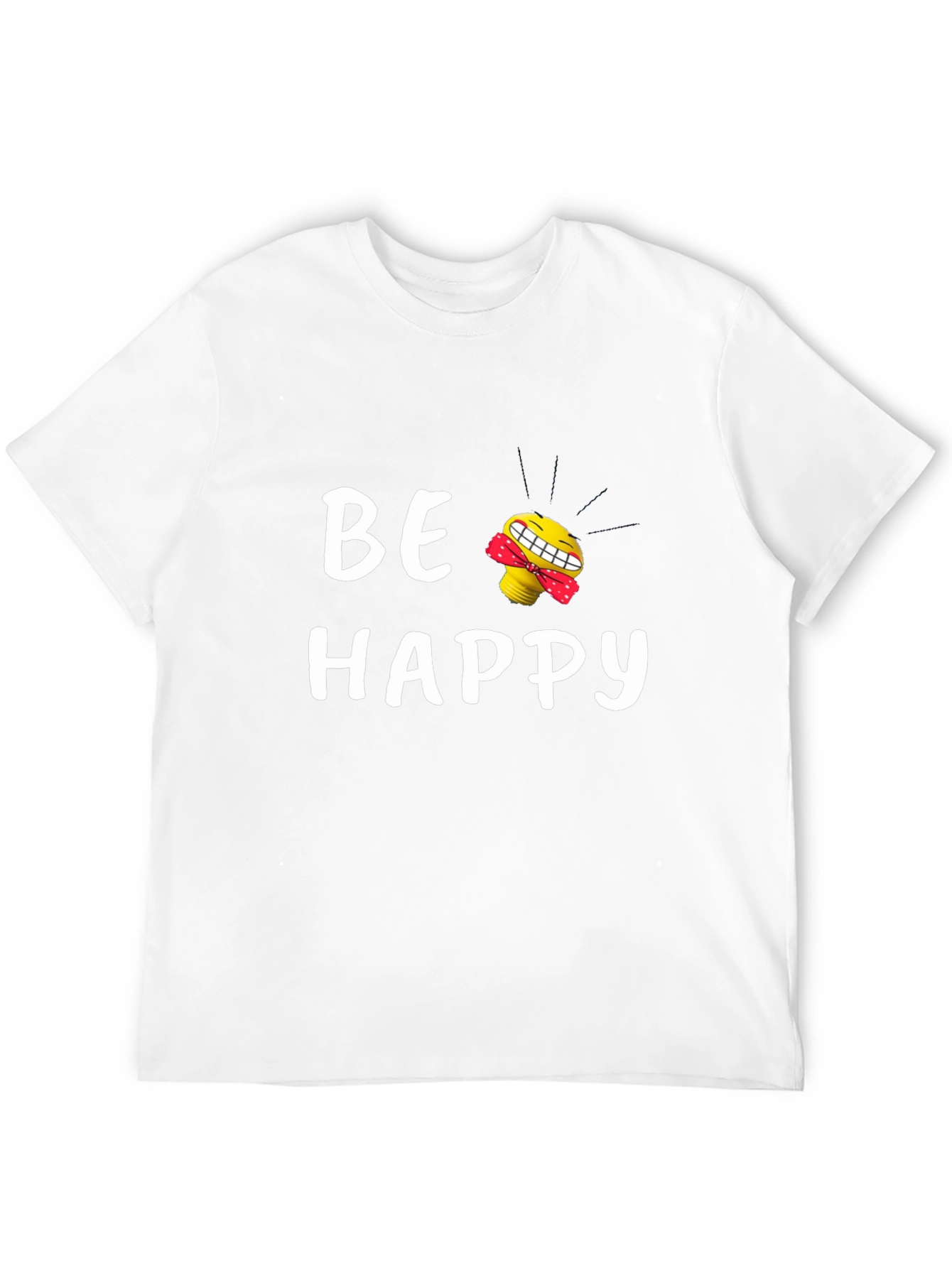 Be Happy Graphic Tee - Black T-Shirt