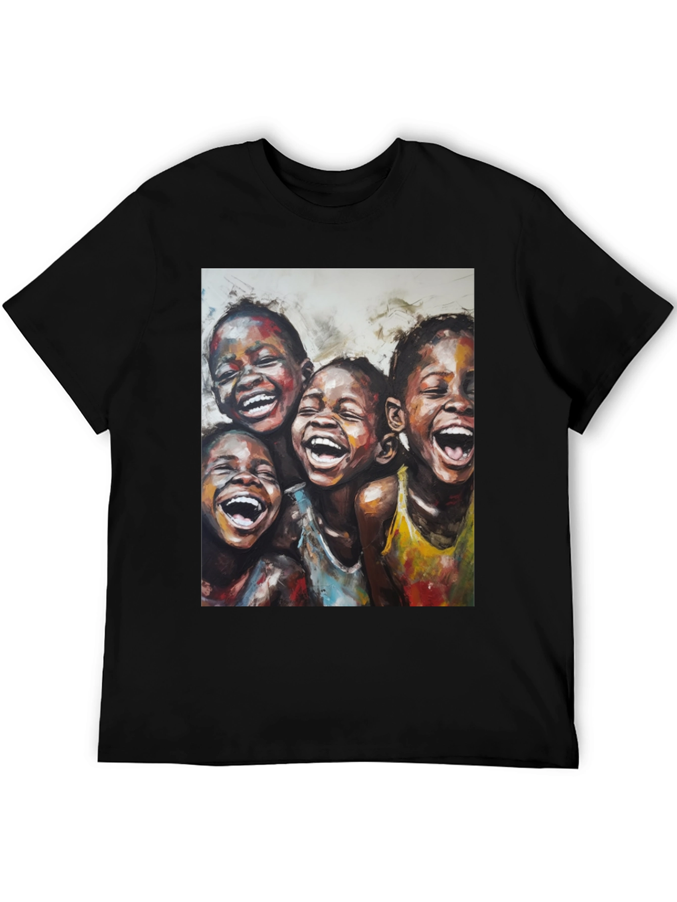 Joyful Children Graphic Tee - Black