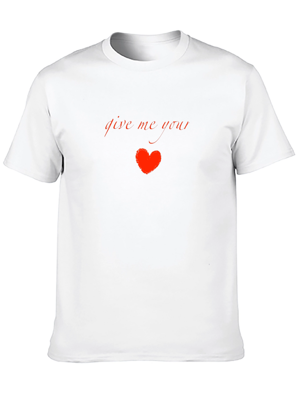 Give Me Your Heart Black Graphic Tee