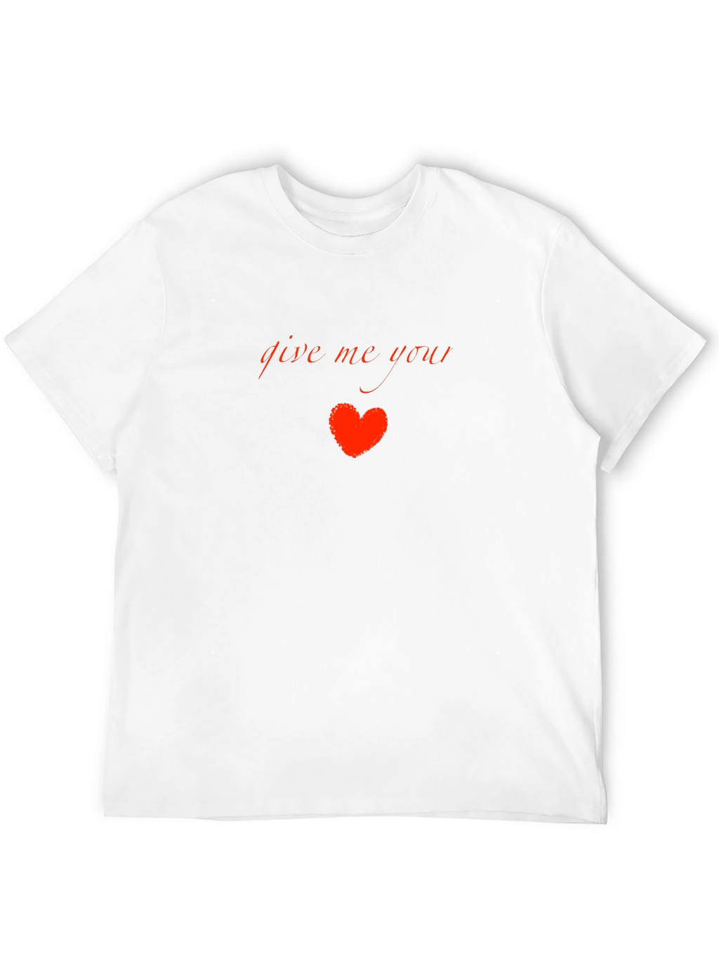 Give Me Your Heart Black Graphic Tee