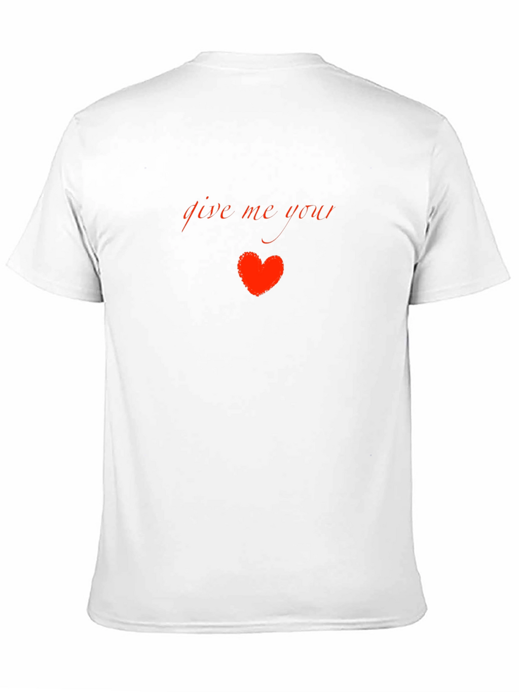 Give Me Your Heart Black Graphic Tee