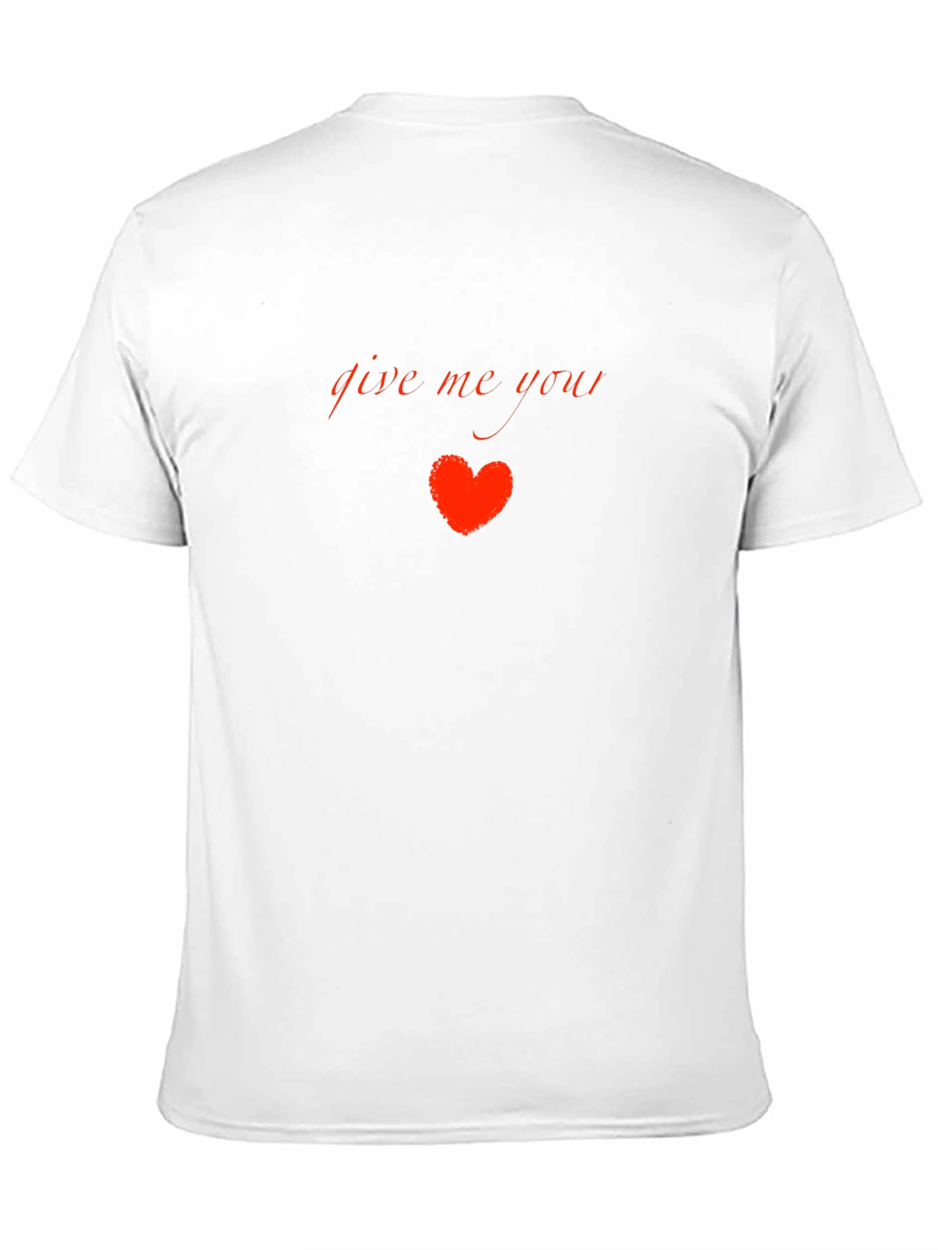 Give Me Your Heart Black Graphic Tee