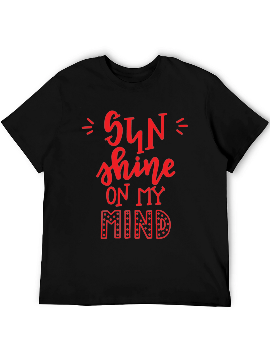 Sunshine On My Mind Graphic Tee - Black