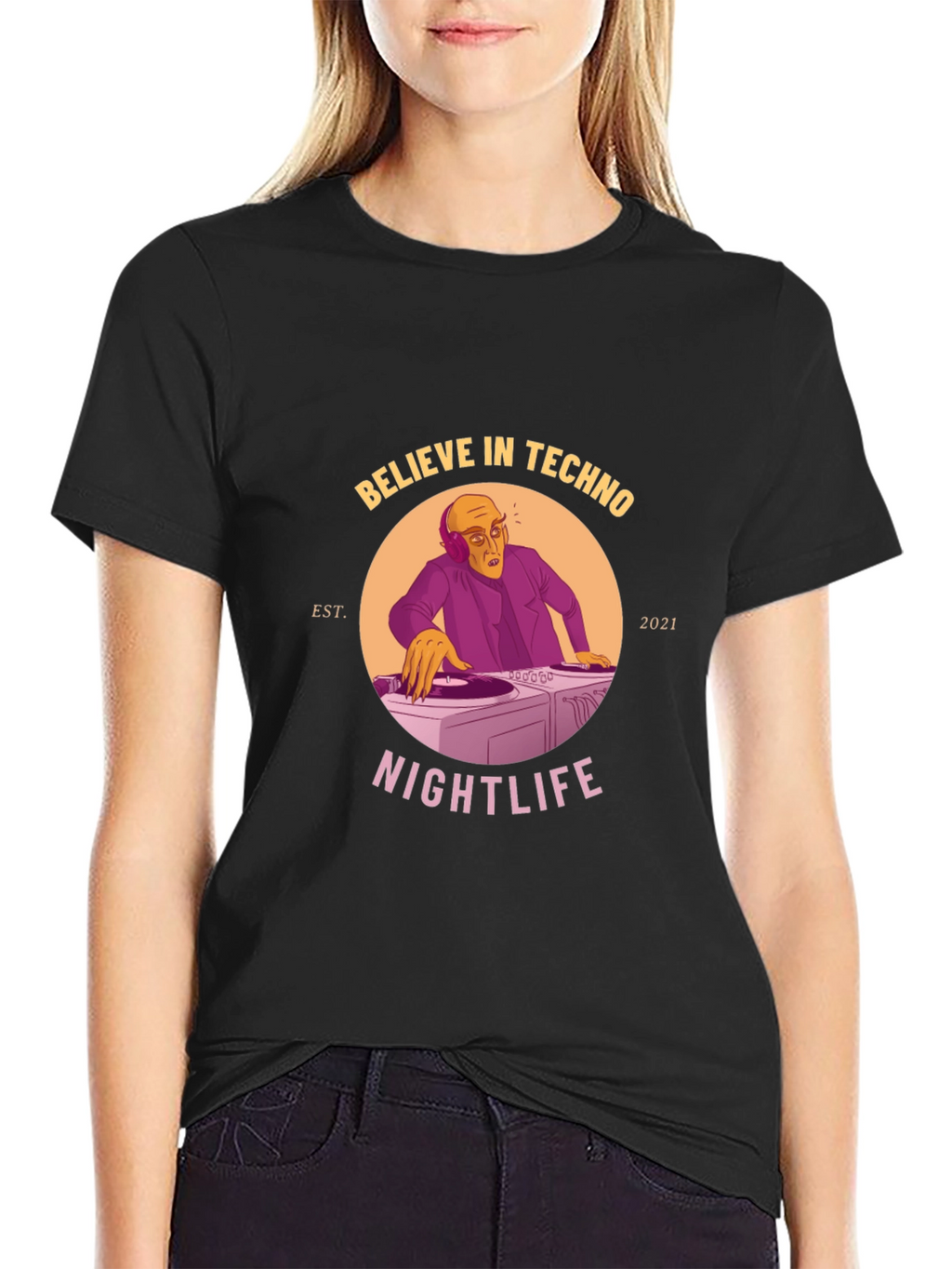 Believe in Techno Graphic Tee