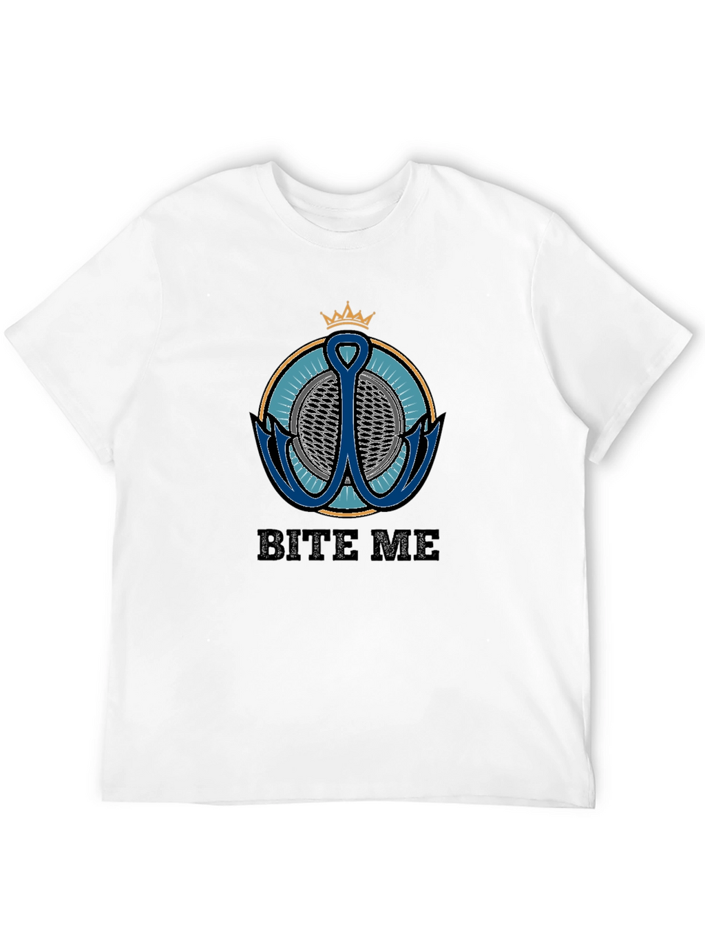 Bite Me T-Shirt with Anchor Graphic