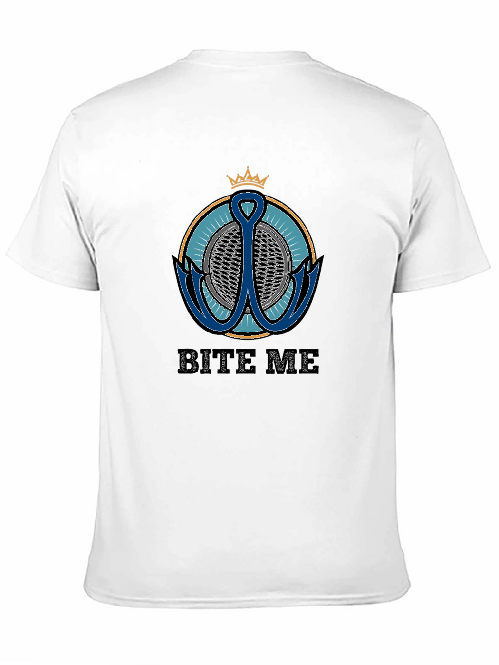 Bite Me T-Shirt with Anchor Graphic