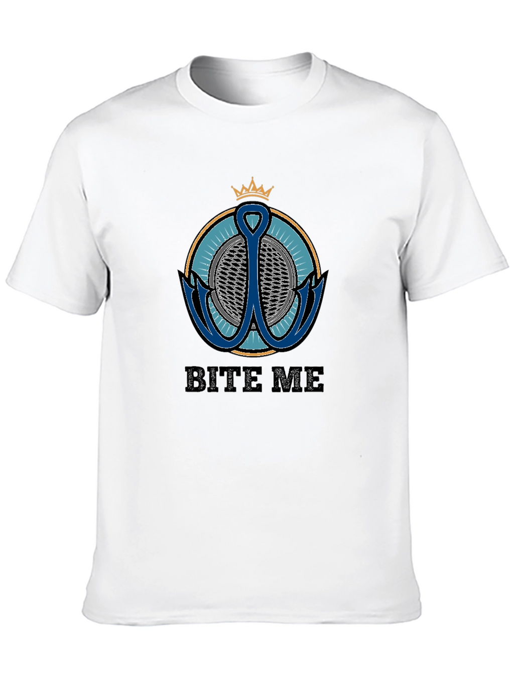 Bite Me T-Shirt with Anchor Graphic