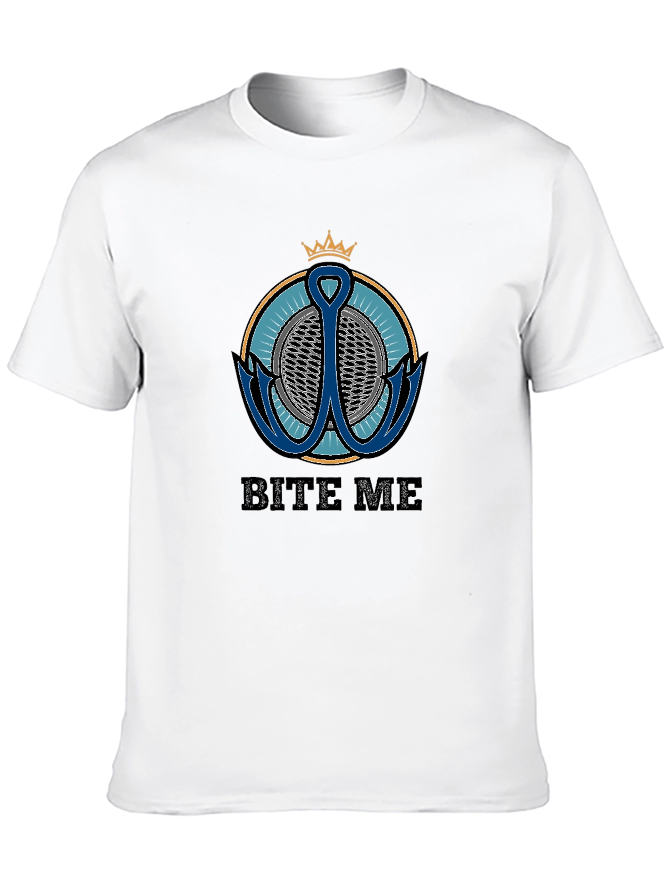 Bite Me T-Shirt with Anchor Graphic