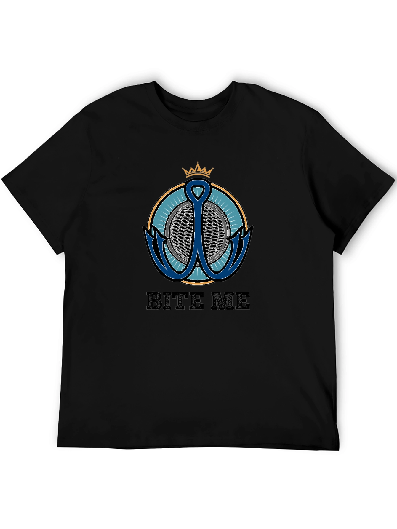 Bite Me T-Shirt with Anchor Graphic