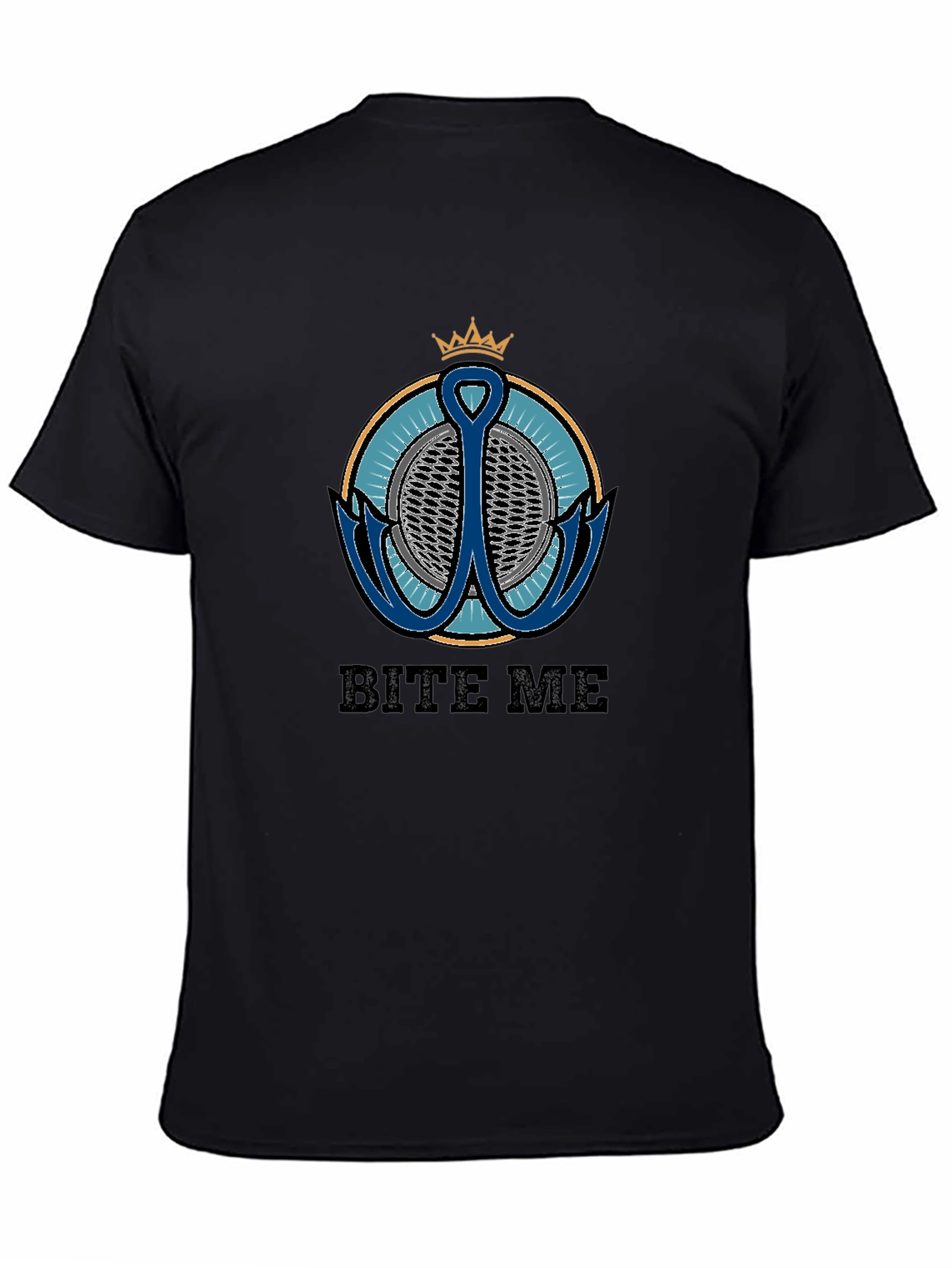 Bite Me T-Shirt with Anchor Graphic