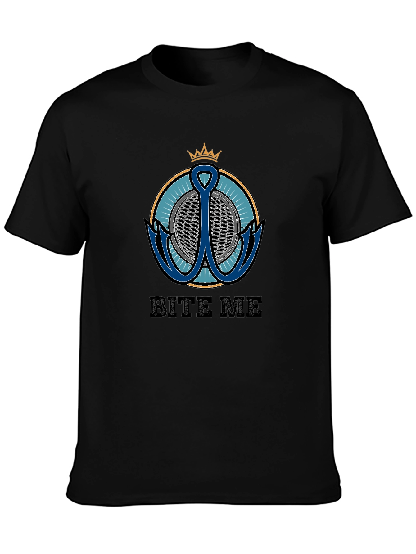 Bite Me T-Shirt with Anchor Graphic