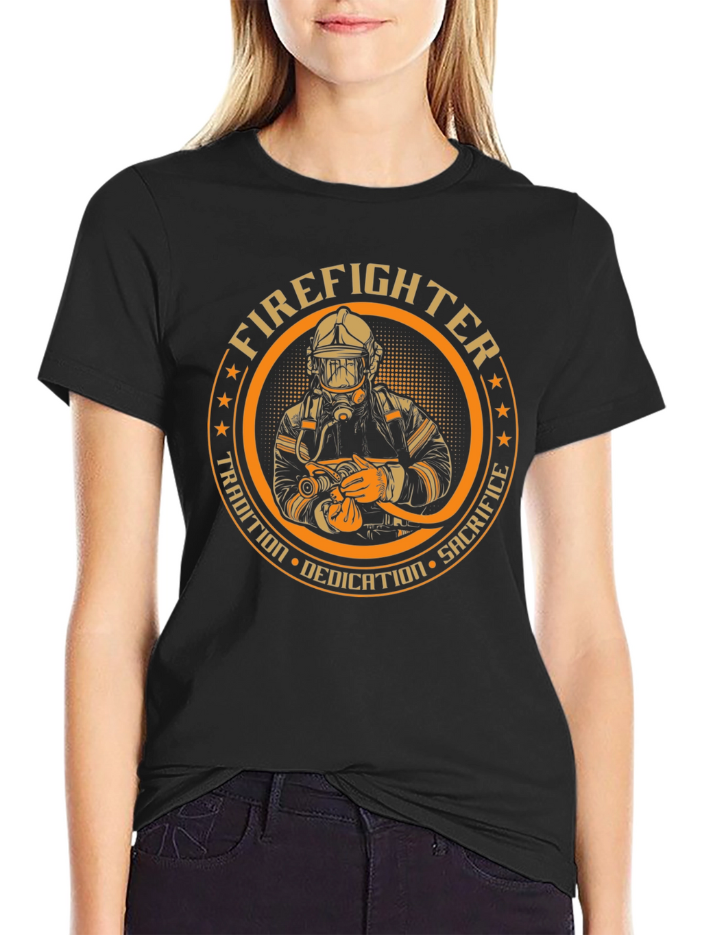 Firefighter Dedication Graphic Tee