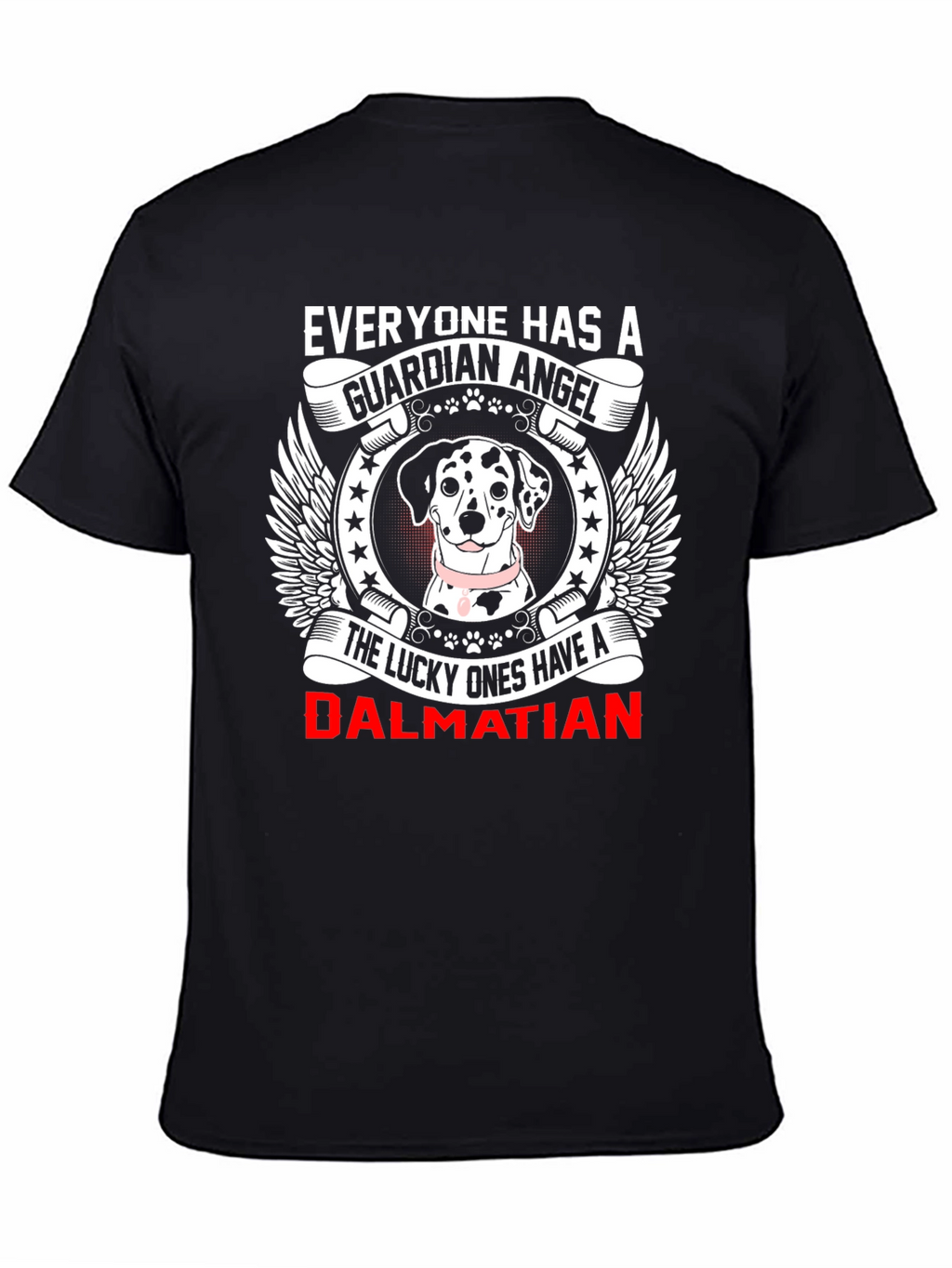 Dalmatian Guardian Angel Graphic T-Shirt