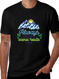 Always Take the Scenic Route Graphic Tee