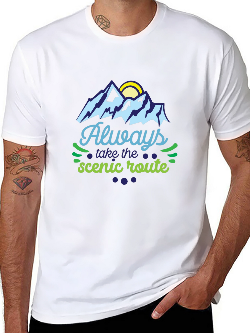 Always Take the Scenic Route Graphic Tee