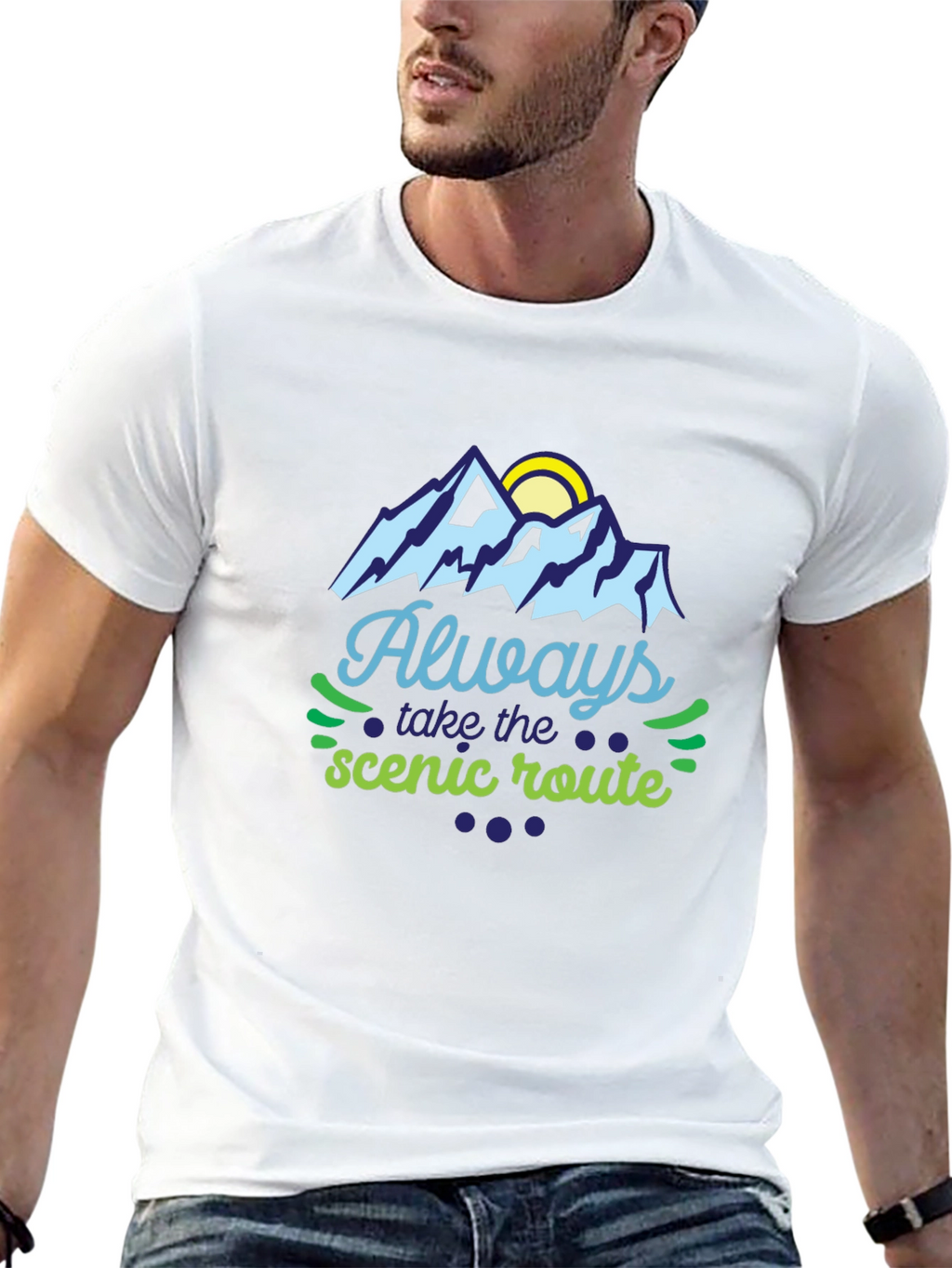 Always Take the Scenic Route Graphic Tee
