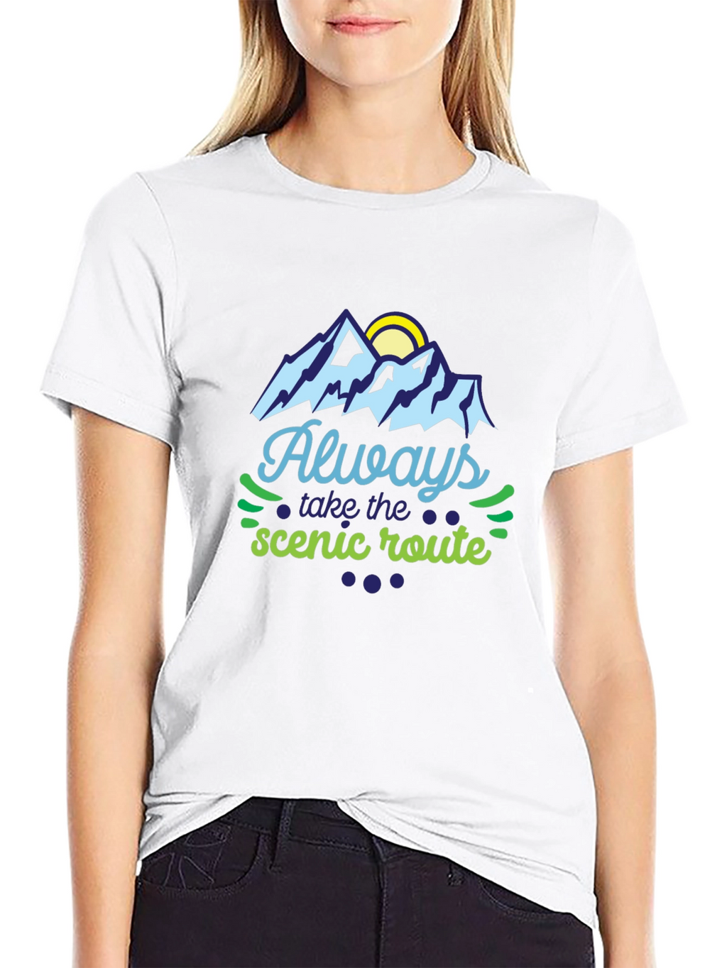 Always Take the Scenic Route Graphic Tee