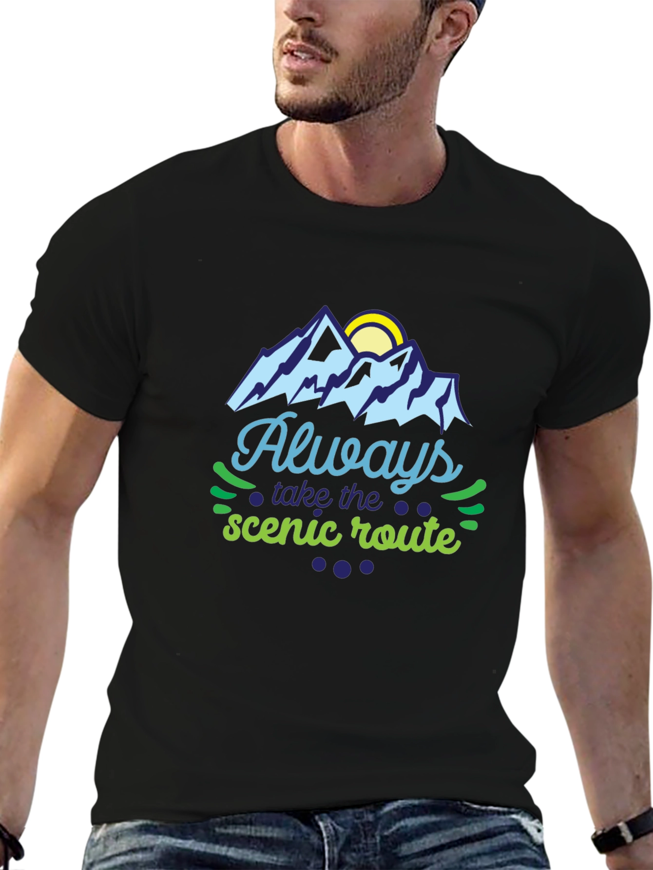 Always Take the Scenic Route Graphic Tee