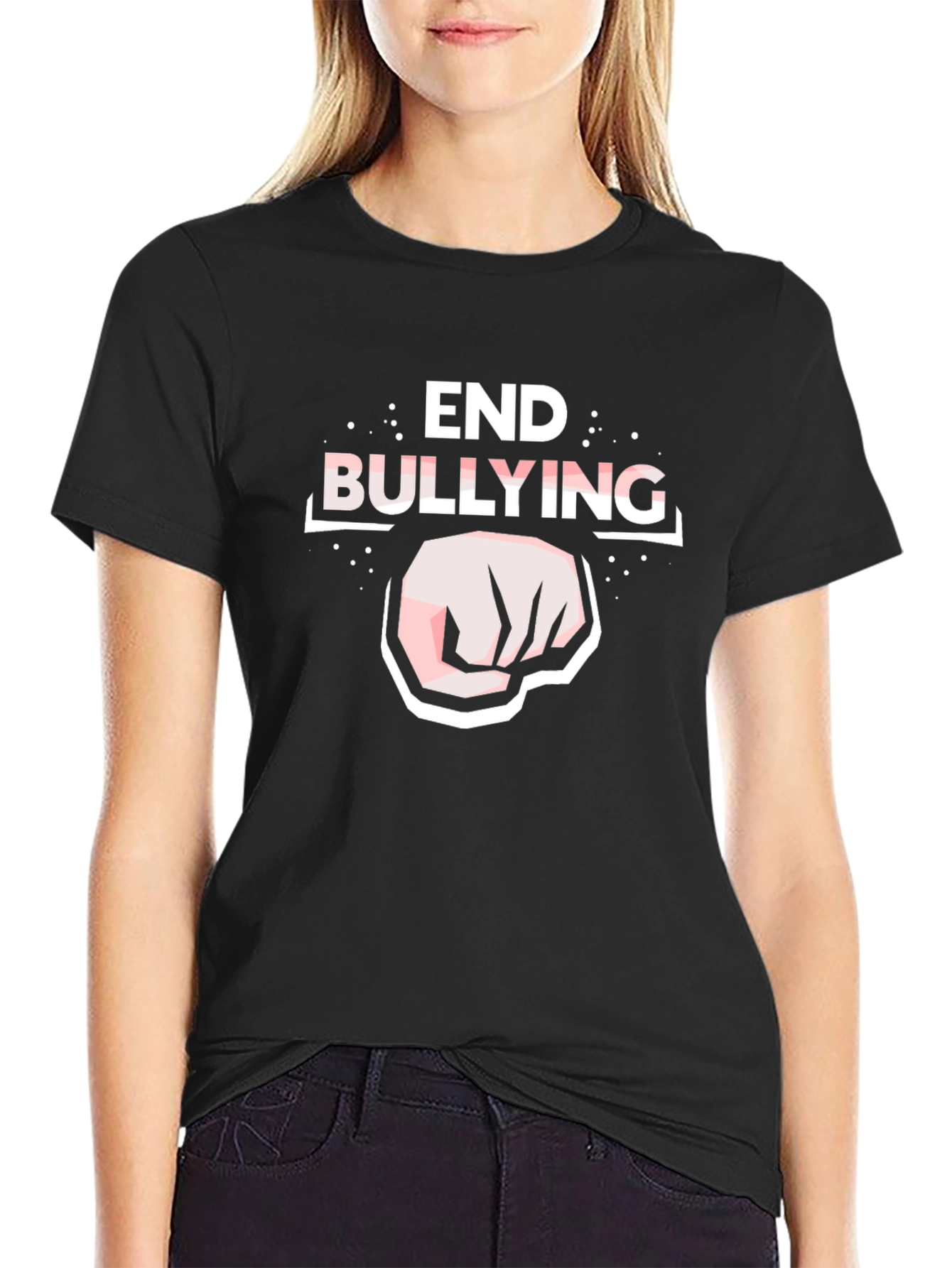 End Bullying Fist Graphic Tee - Stand Up Speak Out
