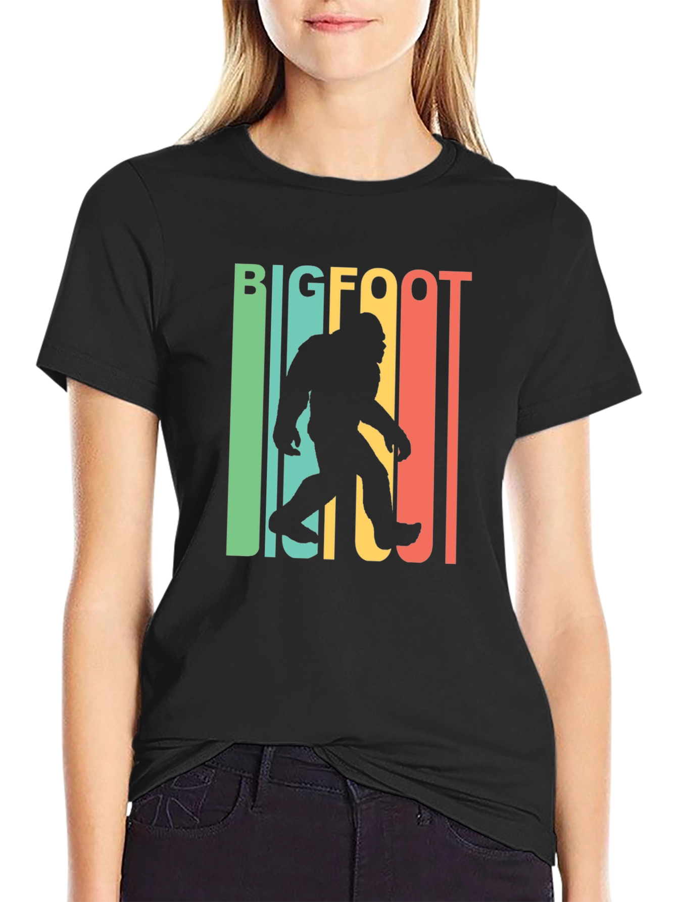 Retro Bigfoot T-Shirt - Sasquatch Tee