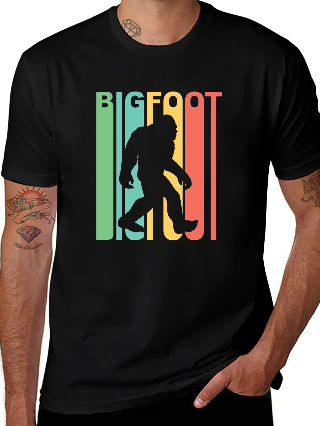 Retro Bigfoot T-Shirt - Sasquatch Tee
