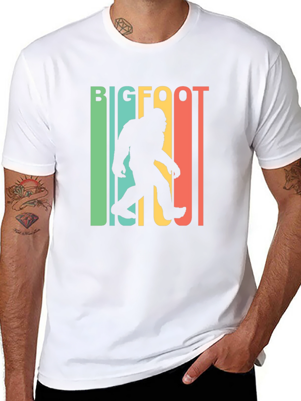 Retro Bigfoot T-Shirt - Sasquatch Tee