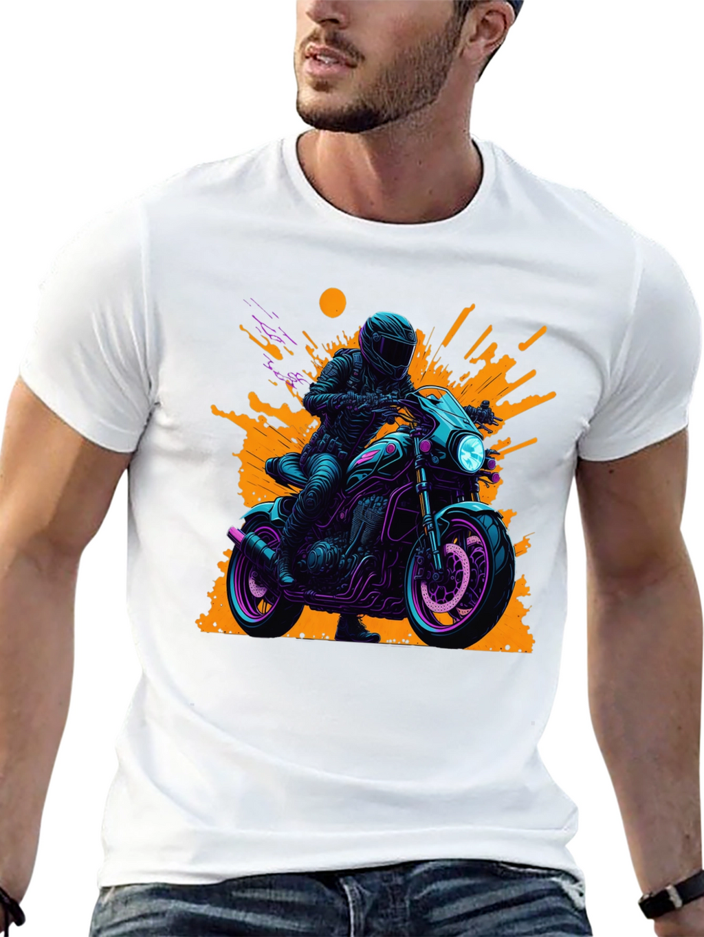Motorcycle Rider Graphic Tee