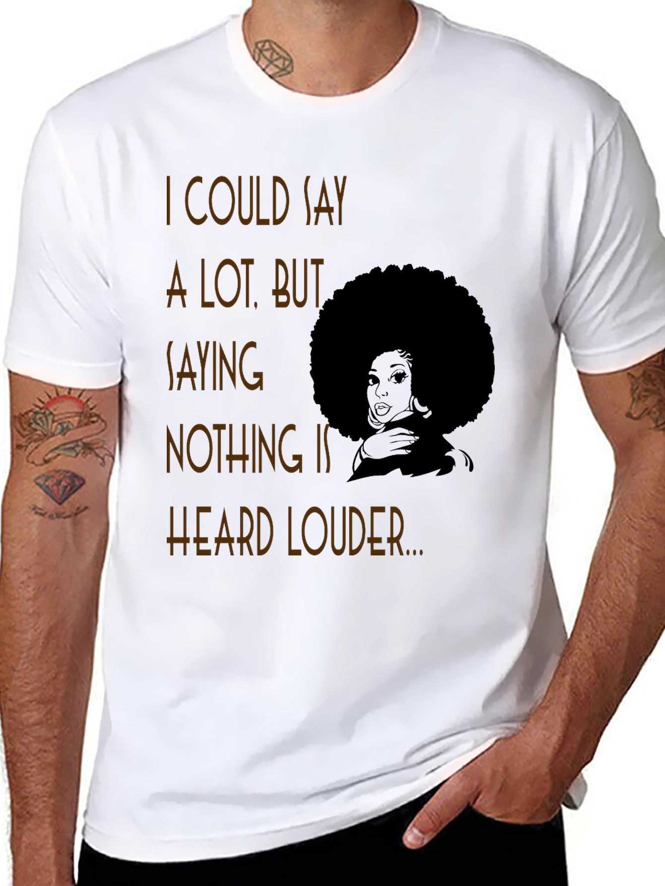 Afro Graphic Tee - I Could Say a Lot