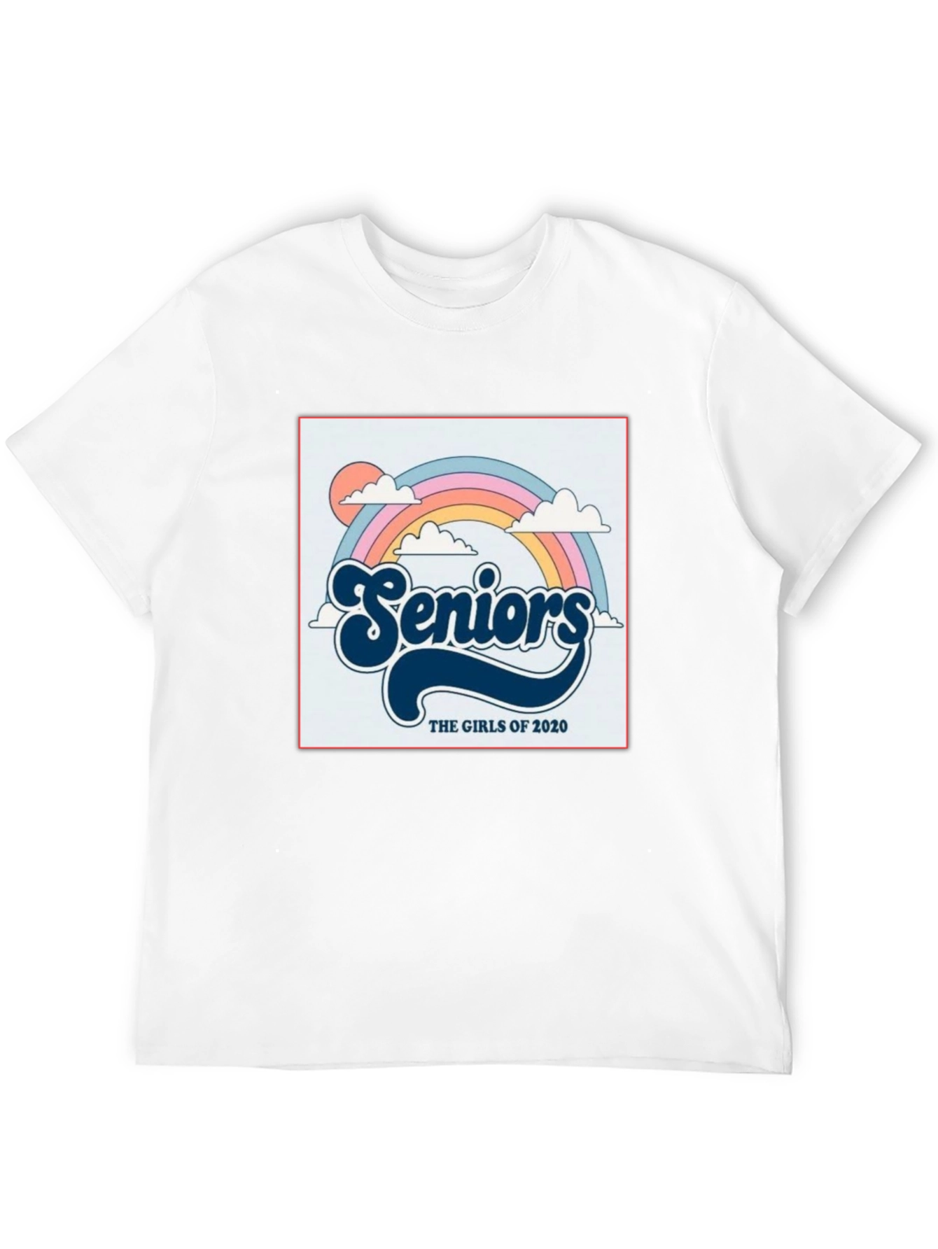 Retro Seniors Girls of 2020 Rainbow T-Shirt