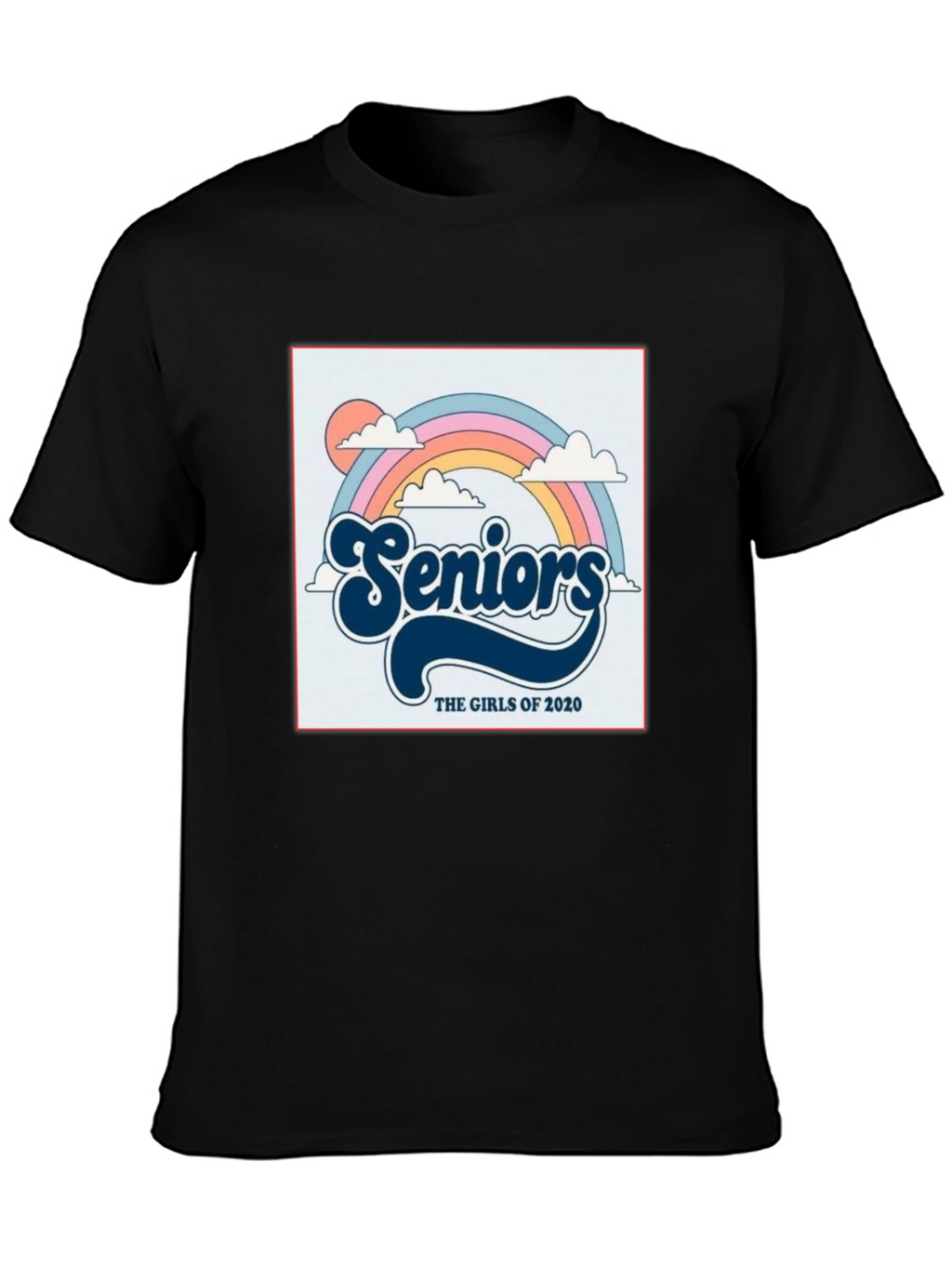 Retro Seniors Girls of 2020 Rainbow T-Shirt